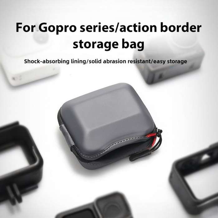 Portable Body Half Coverage Storage Box Bag for GoPro / DJI Action Camera (Black)