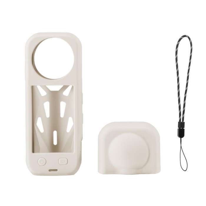 For Insta360 X5 STARTRC Silicone Heat Dissipation Protective Cover with Lens Cover (White)