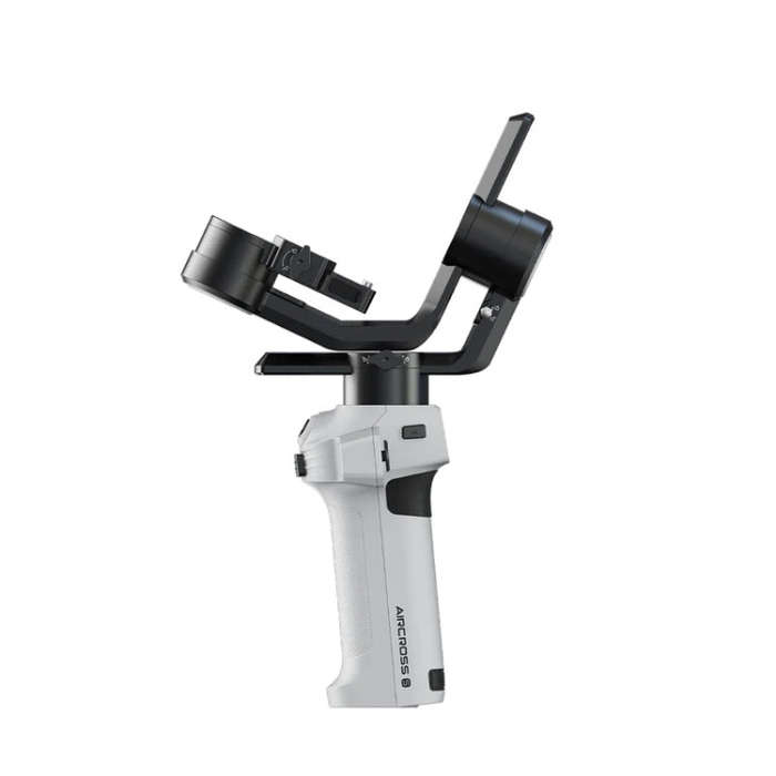 MOZA AirCross S 3 Axis Foldable Handheld Gimbal Stabilizer for DSLR Cameras and Smart Phone (White)