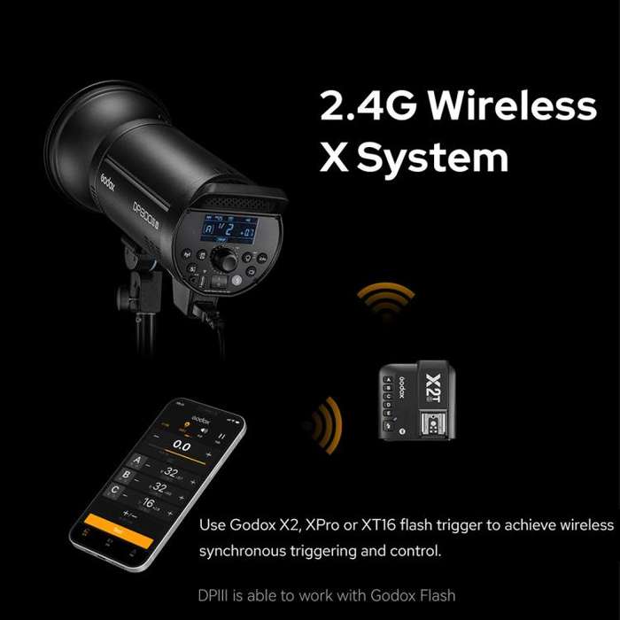Godox DP600III-V Studio Flash Photo Light 600Ws 2.4G Wireless X System Bowens Mount Light (EU Plug)