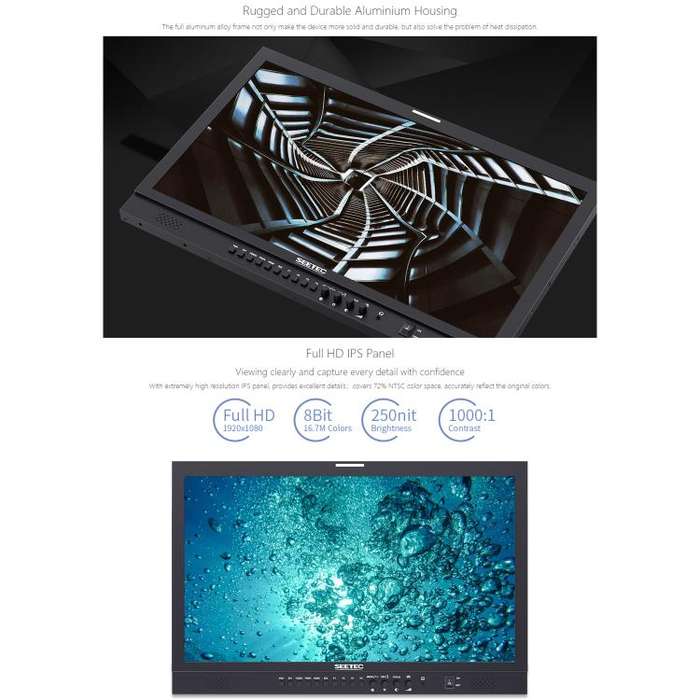 SEETEC P238-9HSD 23.8 inch 3G-SDI 4K HDMI Pro Broadcast LCD Monitor IPS Full HD 1920x1080 Monitor...