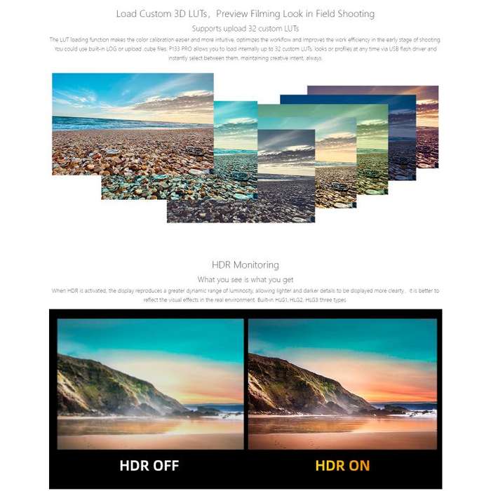 SEETEC P133 PRO 13.3 inch 1000nit High Bright Broadcast Monitor Full HD 1920x1080 Monitor (US Plug)