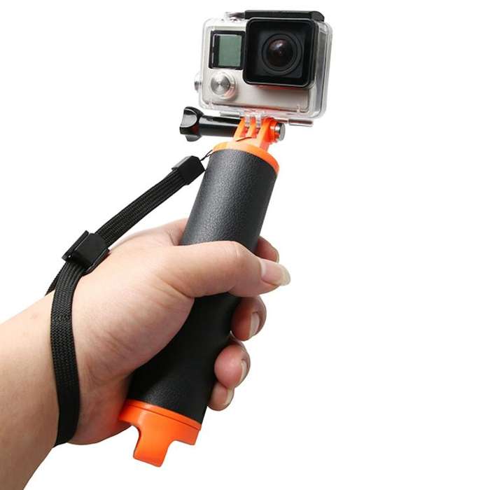 Floating Handle Grip with Tripod Holder & Adjustable Anti-lost Strap for GoPro, Insta360, DJI and...