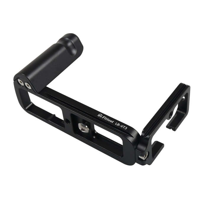 Vertical Shoot Quick Release L Plate Bracket Base Holder for Fujifilm XT3 X-T3(Black)