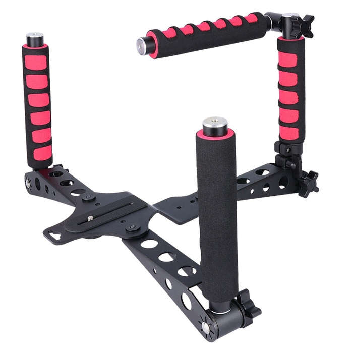 YELANGU D6-2 Rig I Multifunctional Handles Camera Shoulder Mount for DSLR Camera / Video Camera(Red)