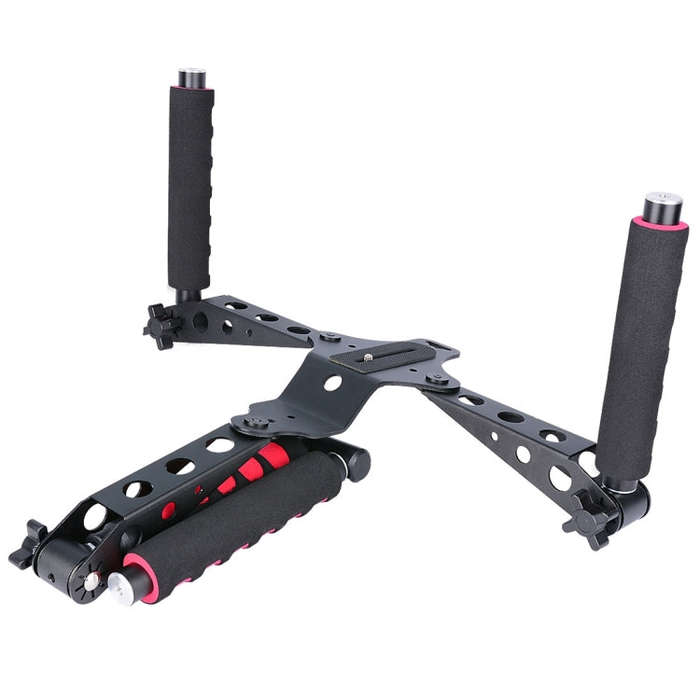 YELANGU D6-2 Rig I Multifunctional Handles Camera Shoulder Mount for DSLR Camera / Video Camera(Red)