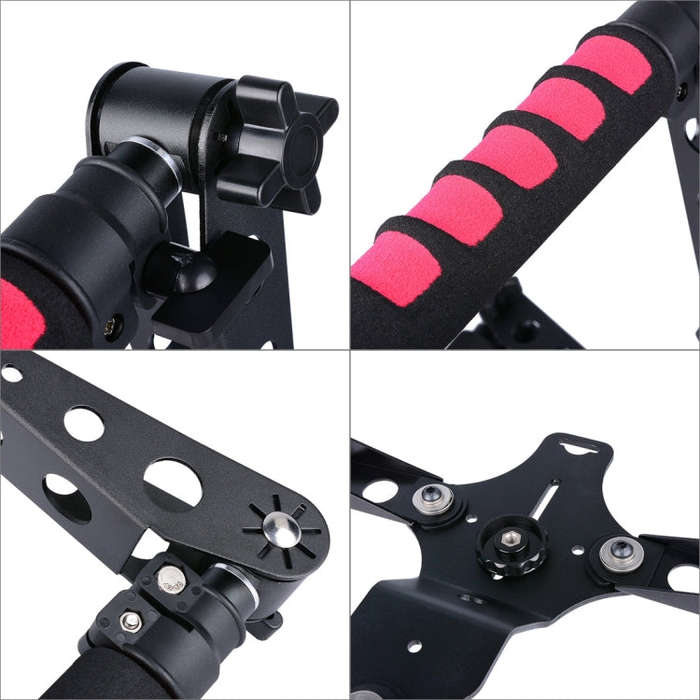 YELANGU D6-2 Rig I Multifunctional Handles Camera Shoulder Mount for DSLR Camera / Video Camera(Red)