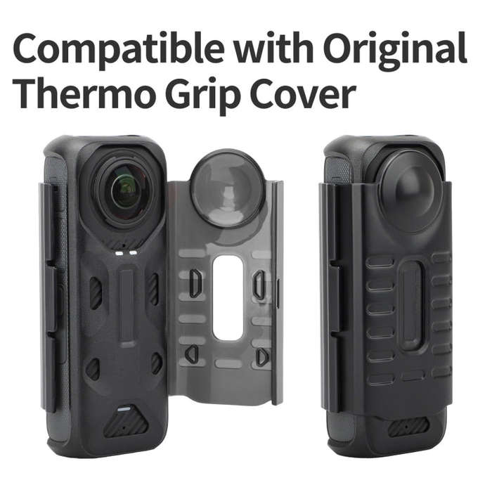 For Insta360 X4 Sunnylife Integrated Lens Screen Protective Cover (Transparent Black)