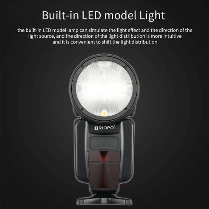 TRIOPO R1 76WS High-Speed 1/8000s TTL Flash Speedlite for Canon / Nikon DSLR Cameras