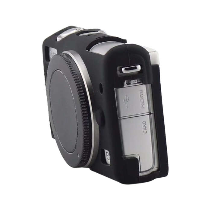 Soft Silicone Protective Case for Canon EOS M200 (Black)