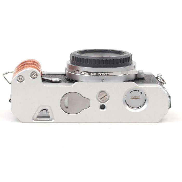 Wooden Hand Grip Arca Quick Release Plate Aluminum Alloy Base for Nikon Nikkormat F / FTn / FT2 /...