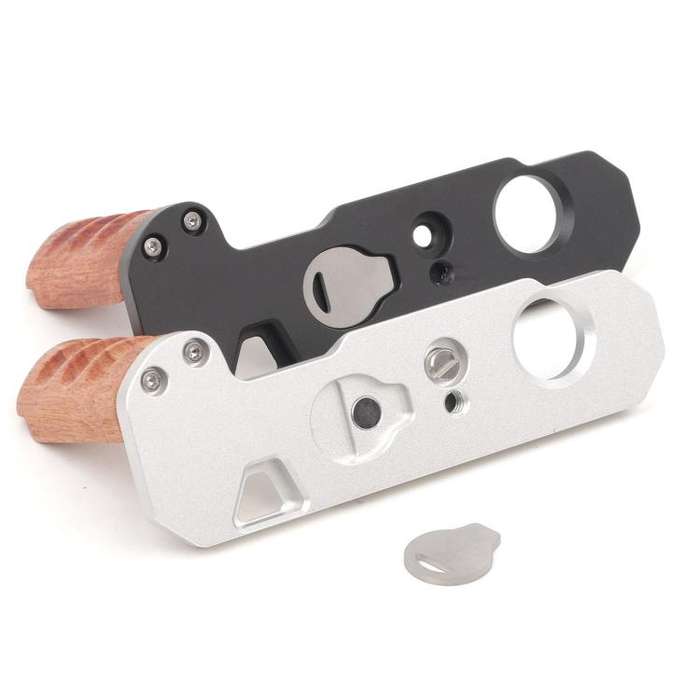 Wooden Hand Grip Arca Quick Release Plate Aluminum Alloy Base for Nikon Nikkormat F / FTn / FT2 /...
