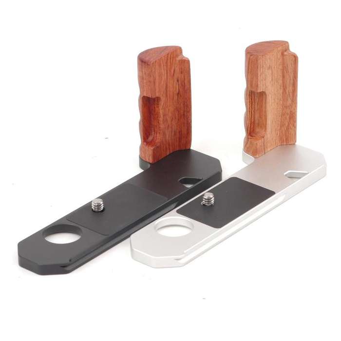 Wooden Hand Grip Arca Quick Release Plate Aluminum Alloy Base for Nikon Nikkormat F / FTn / FT2 /...