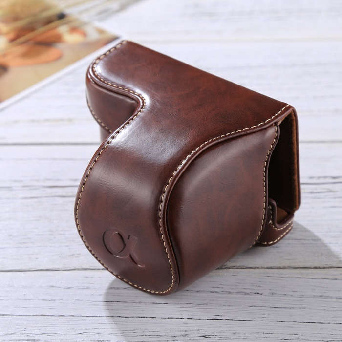 Full Body Camera PU Leather Case Bag with Strap for Sony A5100 / A5000 / NEX-3N (16-50mm / 40.5mm...