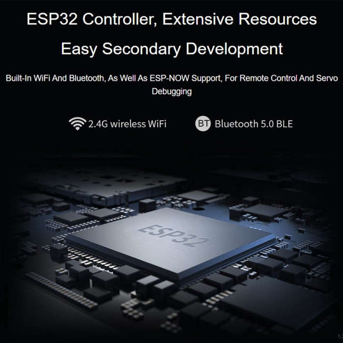 Waveshare ESP32 Servo Driver Expansion Board, Built-In WiFi and BT