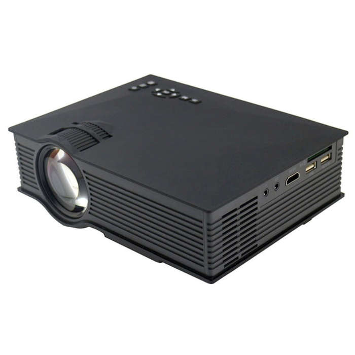 UC68 1200 Lumens HD 800 x 480 Digital LED Projector with Remote Control, Support USB / SD / VGA /...