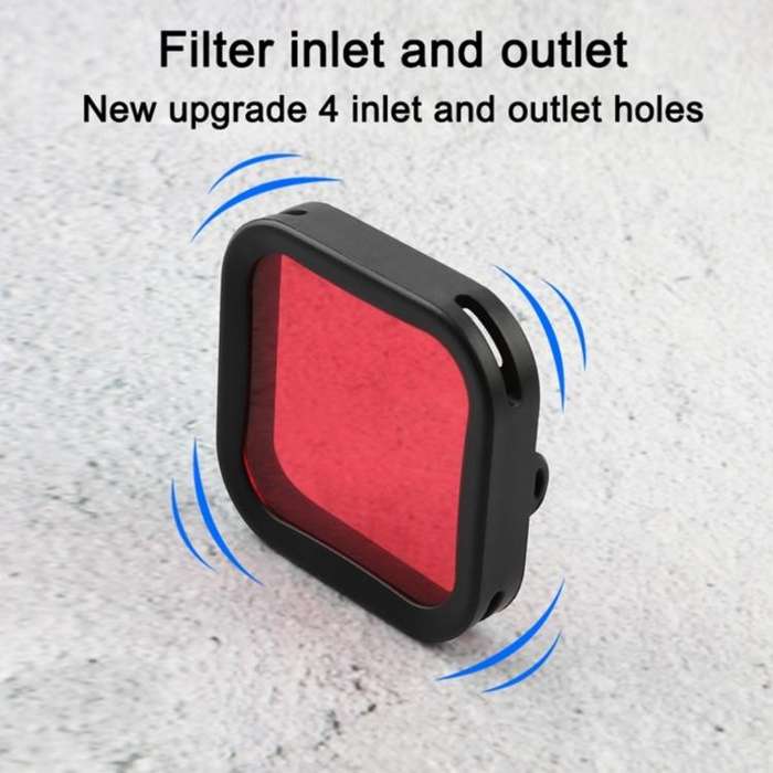 Housing Diving Color Lens Filter for DJI Osmo Action 1 (Red)