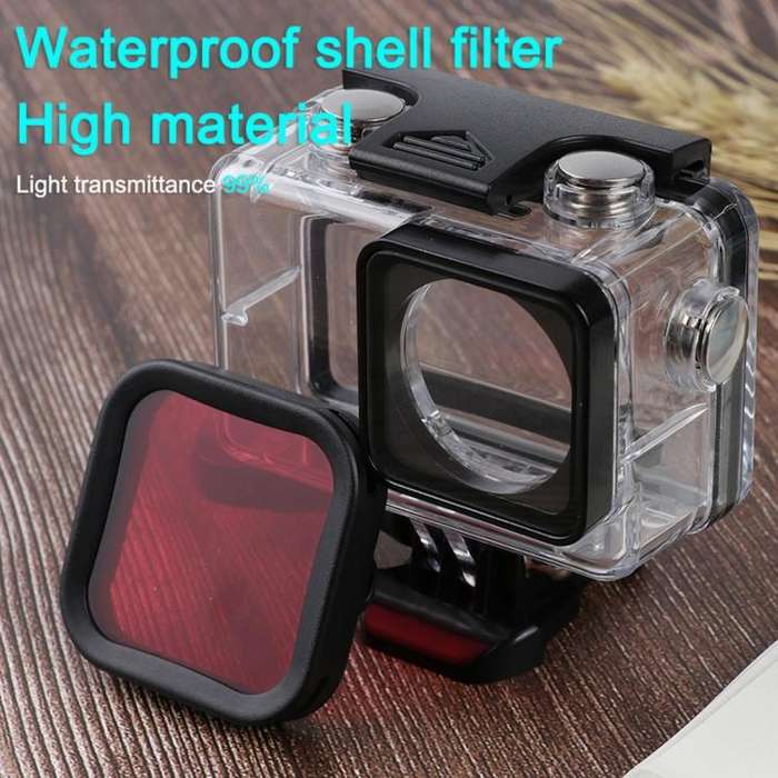 Housing Diving Color Lens Filter for DJI Osmo Action 1 (Red)