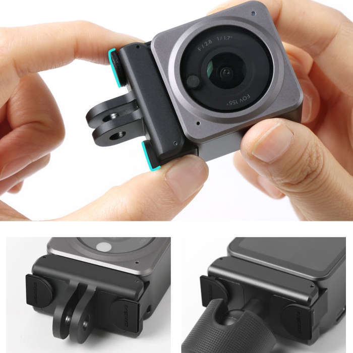 Sunnylife DC339 4 PCS Silicone Anti-release Plug for DJI Action 2 (Black)