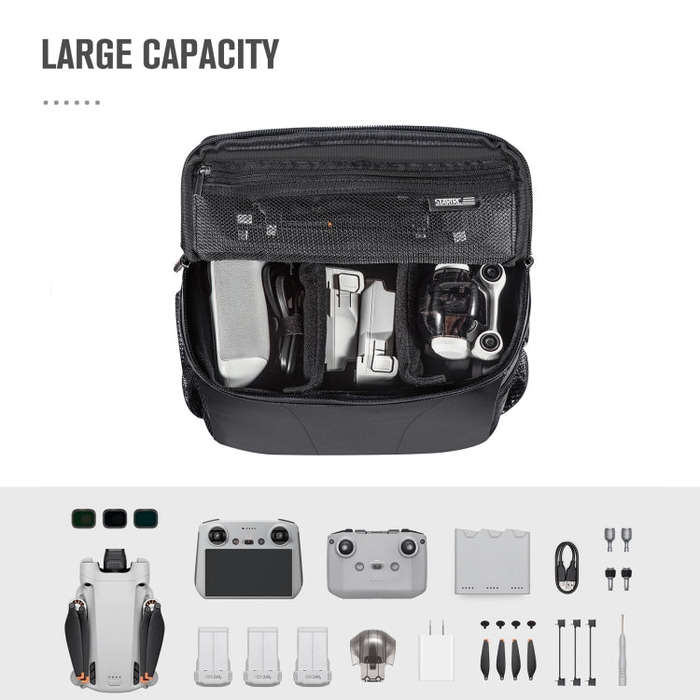 STARTRC Portable Carry Box Single Shoulder Storage Bag for DJI Mini 3 Pro / Air 2S / Mini 2 / Mav...