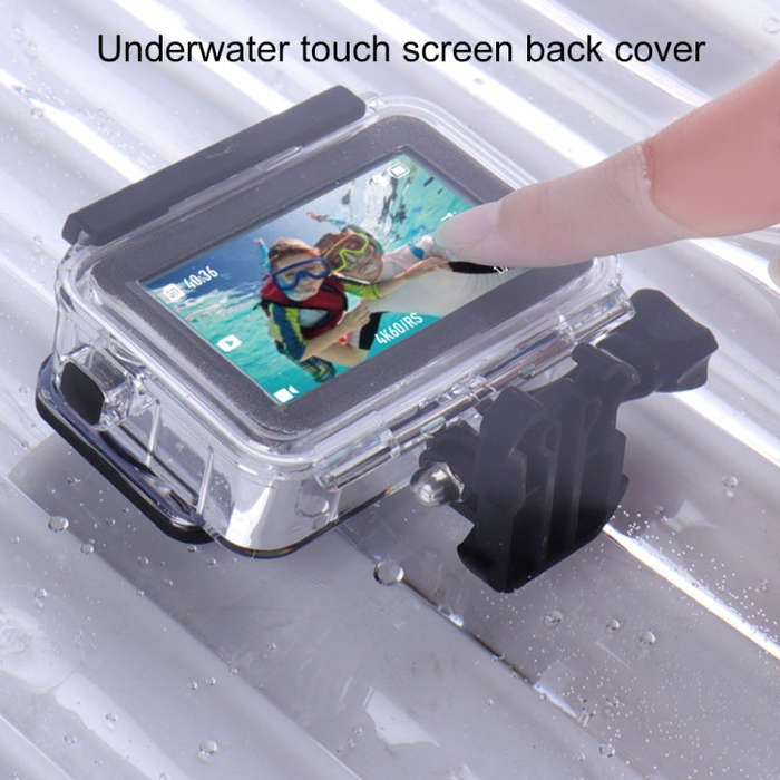 For DJI Osmo Action 3 / 4 Touch Screen 5m Underwater Waterproof Housing Diving Case (Transparent)