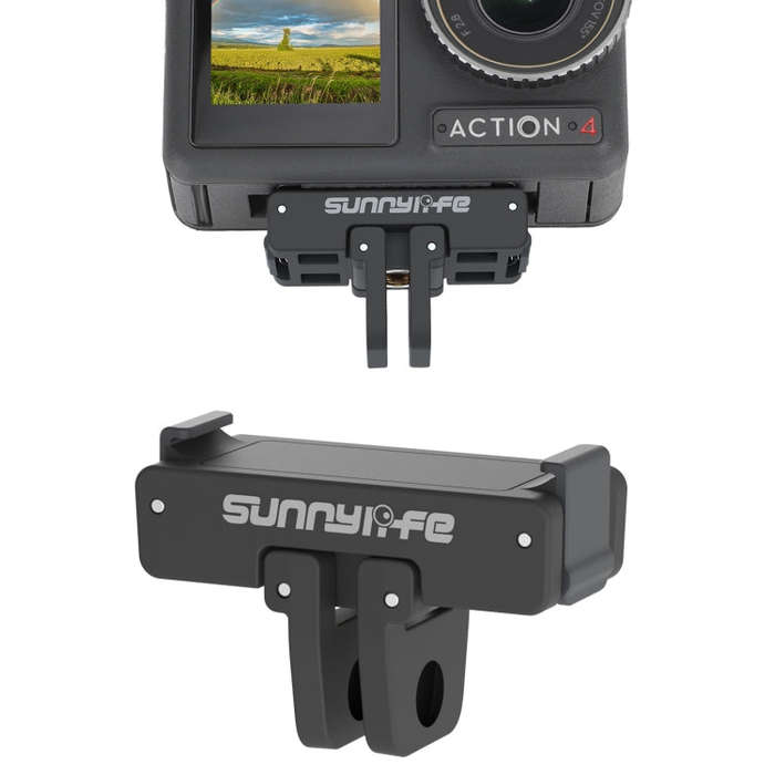 Sunnylife AD691 Magnetic Adapter Mount for DJI Osmo 360 / Action 2 / Osmo Action 3 / 4 (Black)