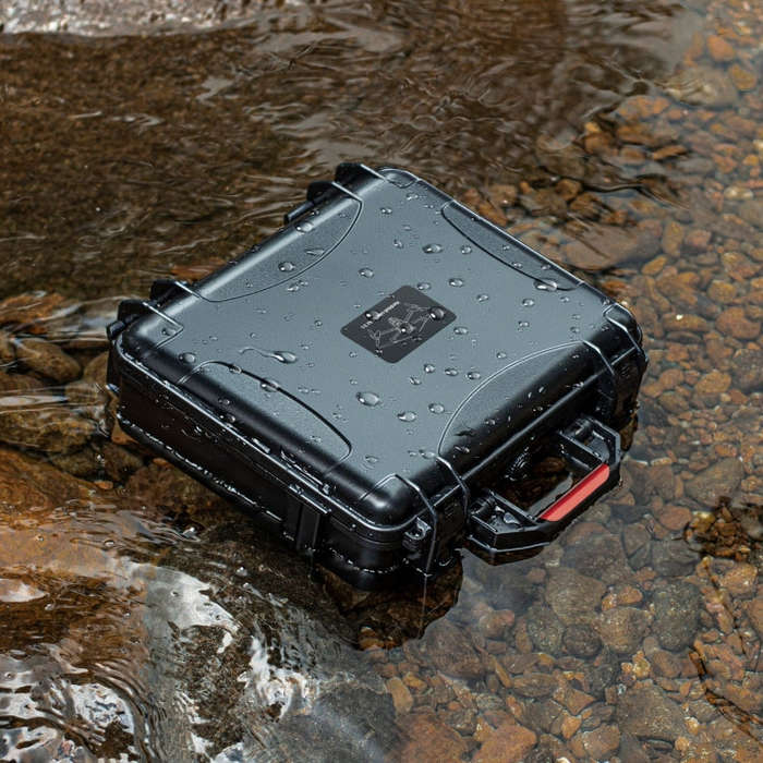 For DJI Air 3S STARTRC Waterproof ABS Suitcase Storage Box (Black)