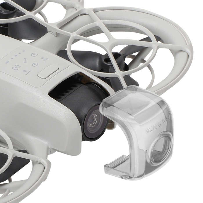 For DJI Neo Sunnylife Integrated Gimbal Protector Camera Lens Cover (Clear Grey)