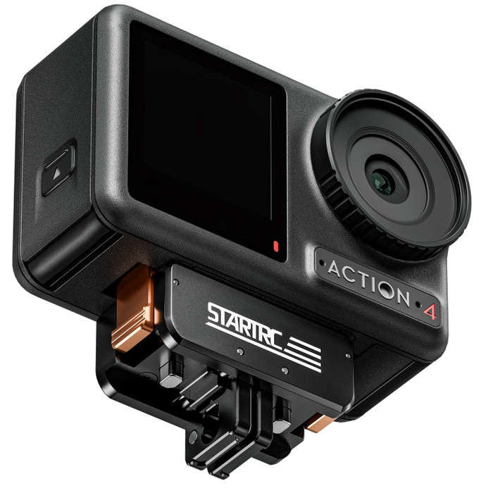 For DJI Osmo Action 5 Pro / 4 / 3 STARTRC Metal Quick Adapter Magnetic Foldable Extension Bracket...