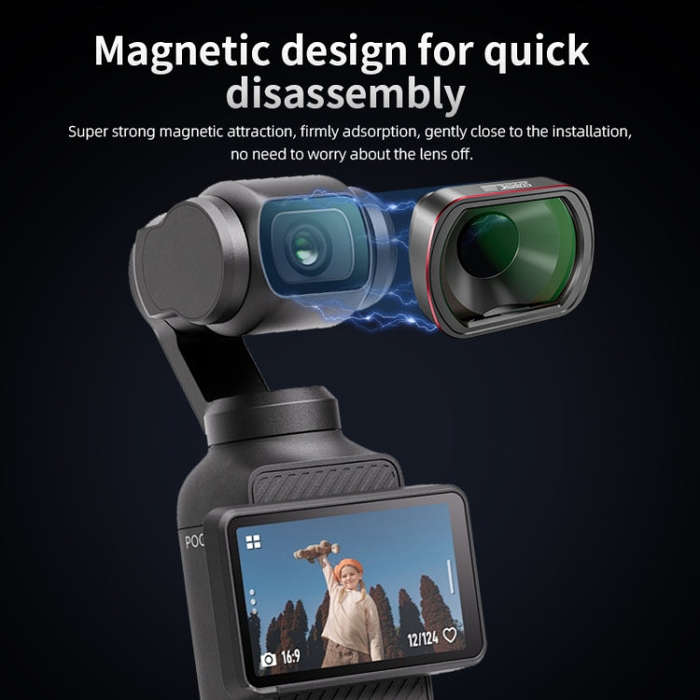 For DJI OSMO Pocket 3 STARTRC 10X Macro Lens Filter (Black)