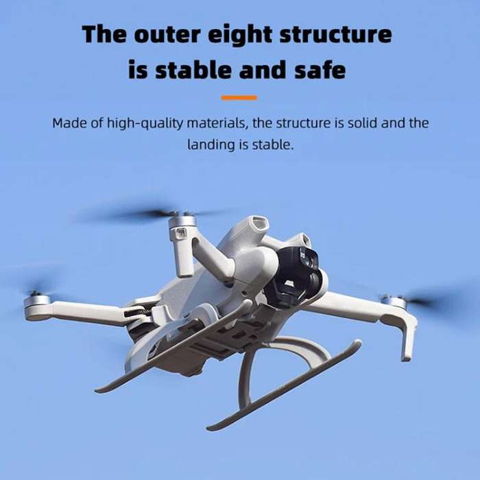 For DJI Mini 3 / 3 Pro BRDRC Folding Heightened Landing Gear Training Rack (Grey)