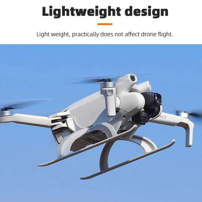 For DJI Mini 3 / 3 Pro BRDRC Folding Heightened Landing Gear Training Rack (Grey)