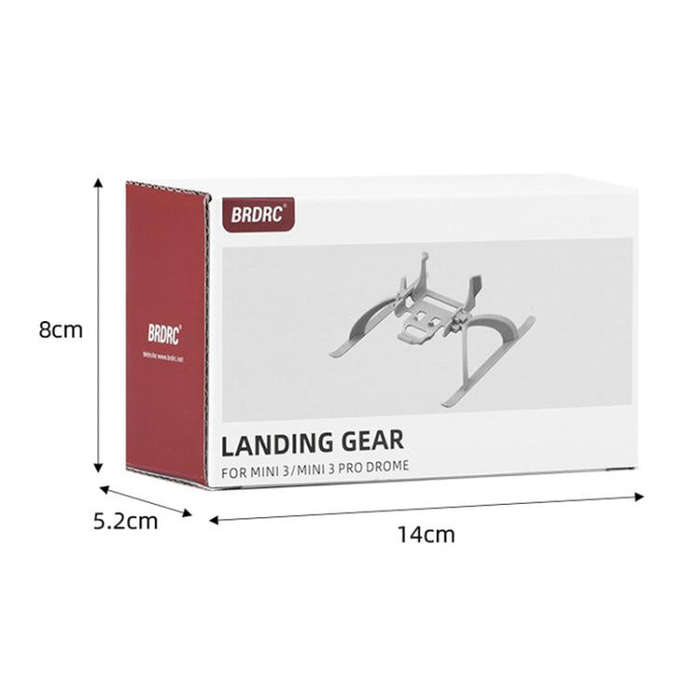 For DJI Mini 3 / 3 Pro BRDRC Folding Heightened Landing Gear Training Rack (Grey)