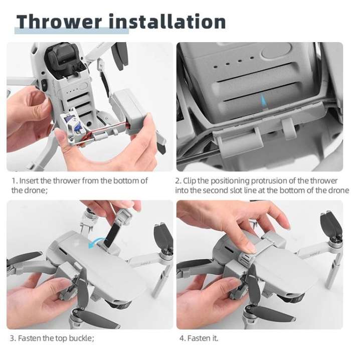 For DJI Mini 2 / Mavic Mini Air-Dropping System Thrower Parabolic (Grey)