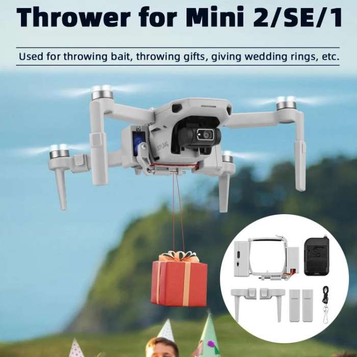 For DJI Mini 2 / Mavic Mini Air-Dropping System Thrower Parabolic (Grey)