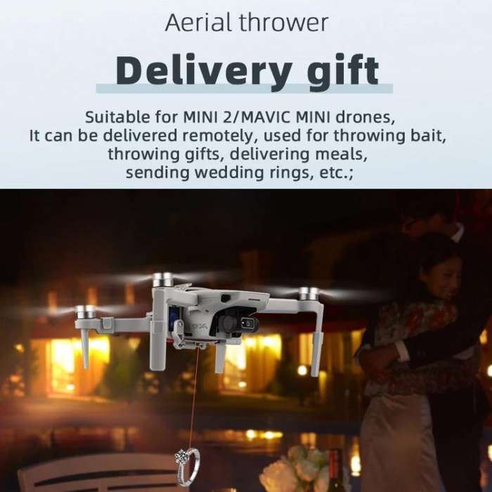 For DJI Mini 2 / Mavic Mini Air-Dropping System Thrower Parabolic (Grey)