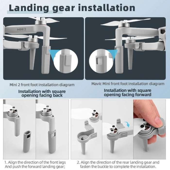 For DJI Mini 2 / Mavic Mini Air-Dropping System Thrower Parabolic (Grey)