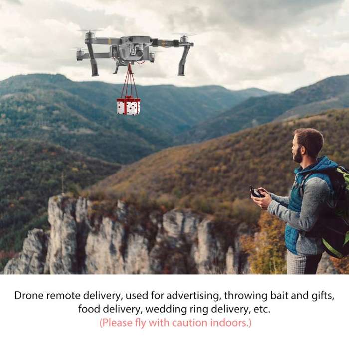 For DJI Mavic Pro BRDRC Air-Dropping System Thrower Parabolic (Grey)