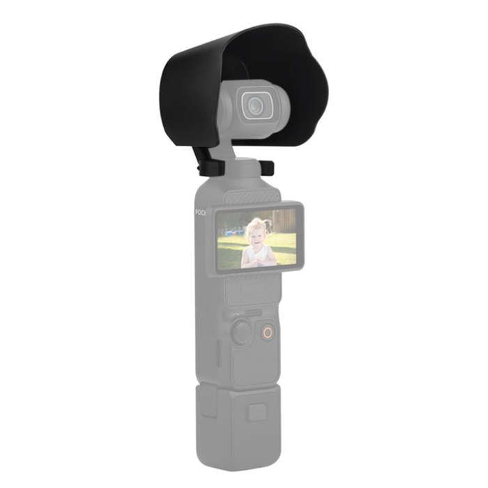 For DJI OSMO Pocket 3 BRDRC Sunshade Lens Protective Cover Hood (Black)