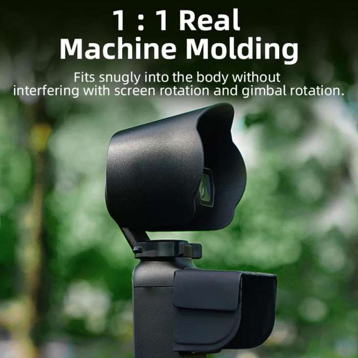 For DJI OSMO Pocket 3 BRDRC Sunshade Lens Protective Cover Hood (Black)