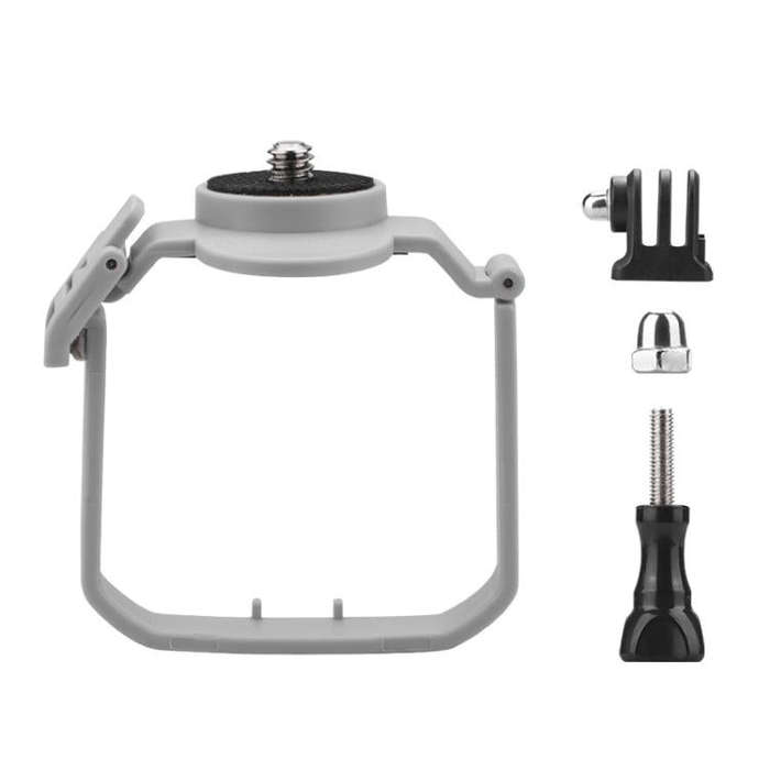 For DJI Mini 4 Pro BRDRC Action Camera Holder Bracket Adapter Drone Gimbal Extension Mount (Grey)