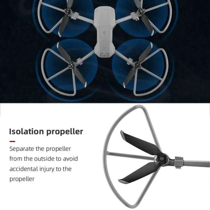 For DJI Mavic Air 2 / Air 2S BRDRC Drone Propeller Protective Guard Anti-collision Ring (Grey)