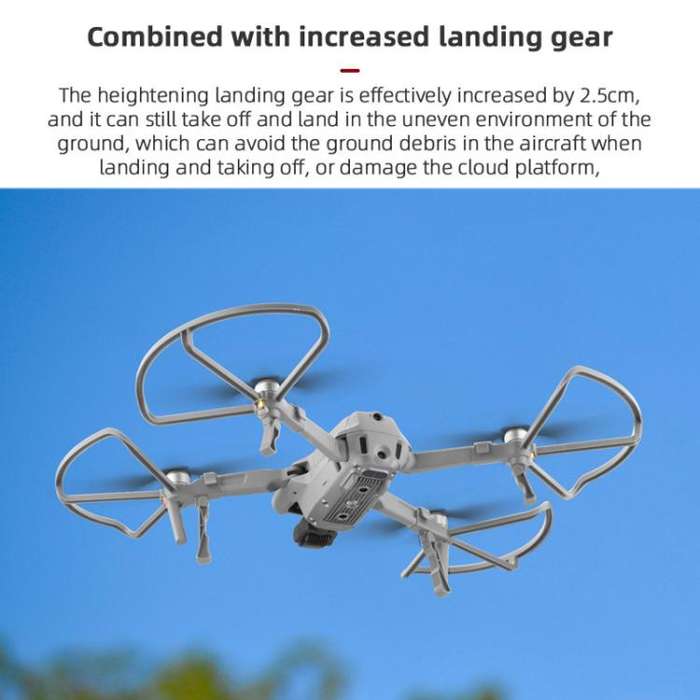 For DJI Mavic Air 2 / Air 2S BRDRC Drone Propeller Protective Guard Anti-collision Ring (Grey)