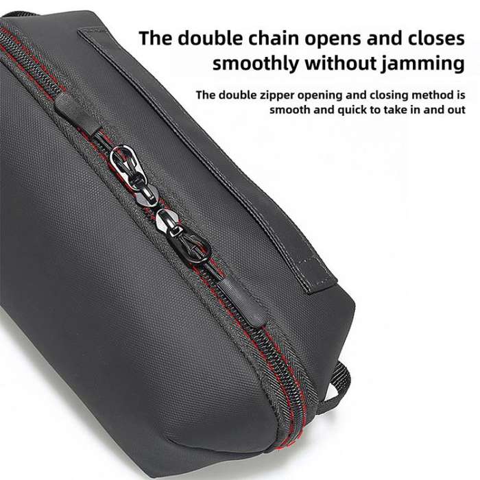 For DJI OSMO Pocket 3 Portable Carrying Case Body Storage Bag with Strap (Black)