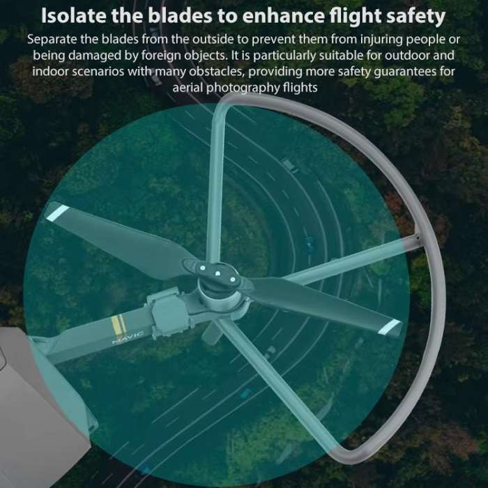 For DJI Mavic Pro BRDRC Drone Propeller Protective Guard Anti-collision Ring (Grey)