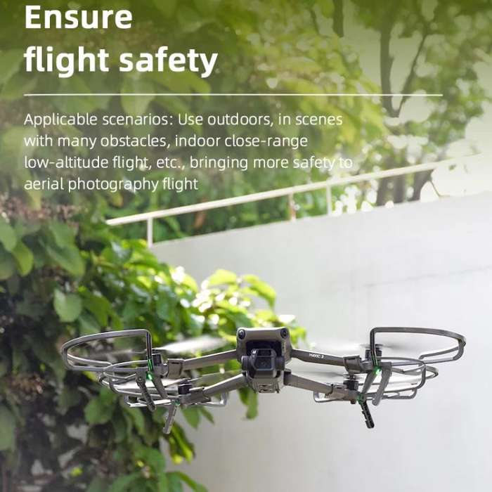 For DJI Mavic 3 / 3 Pro BRDRC Drone Propeller Protective Guard Anti-collision Ring (Grey)