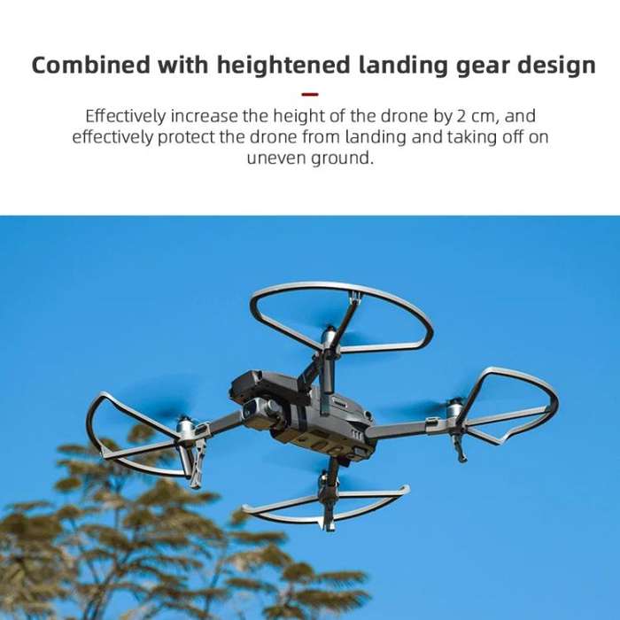 For DJI Mavic 2 Pro / 2 Zoom BRDRC Drone Propeller Protective Guard Anti-collision Ring (Grey)