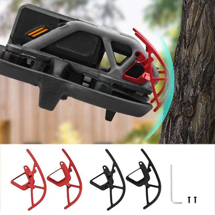 For DJI Avata BRDRC Gimbal Lens Anti-collision Aluminum Alloy Guard Bumper (Red)