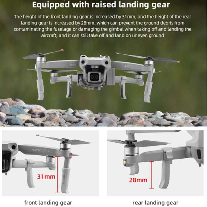 For DJI Mavic Air 2 / Air 2S BRDRC Air-Dropping System Thrower Parabolic (Grey)