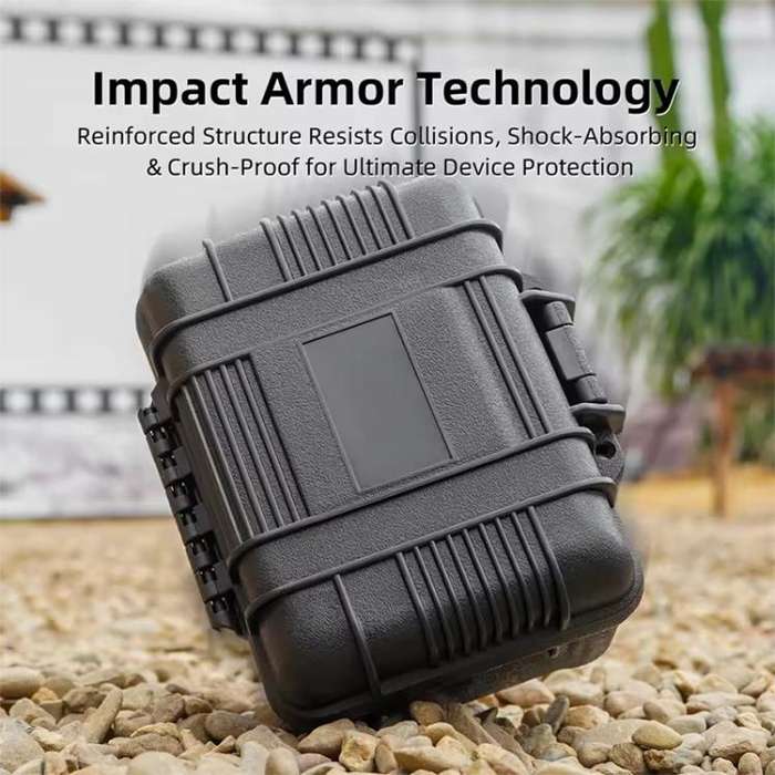For DJI OSMO Action 5 Pro / 4 / 3 Camera Hard Storage Box Bag Protective Case (Black)